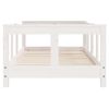 Cama Individual | Cama Infantil | Estructura De Cama Para Niños Madera De Pino Blanco 70x140 Cm Cfw687638