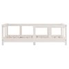 Cama Individual | Cama Infantil | Estructura De Cama Para Niños Madera De Pino Blanco 70x140 Cm Cfw687638