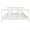 Cama Individual | Cama Infantil | Estructura De Cama Para Niños Madera De Pino Blanco 90x200 Cm Cfw884951