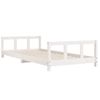 Cama Individual | Cama Infantil | Estructura De Cama Para Niños Madera De Pino Blanco 90x200 Cm Cfw884951