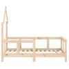 Cama Individual | Cama Infantil | Estructura De Cama Para Niños Madera Maciza De Pino 70x140 Cm Cfw963323