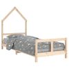 Cama Individual | Cama Infantil | Estructura De Cama Para Niños Madera Maciza De Pino 80x200 Cm Cfw538923