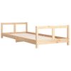 Cama Individual | Cama Infantil | Estructura De Cama Para Niños Madera Maciza De Pino 80x200 Cm Cfw460713