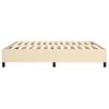 Cama Matrimonial | Cama Para Adultos | Estructura De Cama Box Spring Tela Color Crema 180x200 Cm Cfw814150