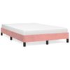 Cama Matrimonial | Cama Para Adultos | Estructura De Cama Terciopelo Rosa 120x190 Cm Cfw61732