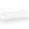 Cama Para Adultos | Estructura De Sofá Cama De Metal Blanco 90x200 Cm Cfw76628