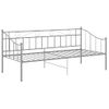 Cama Para Adultos | Estructura De Sofá Cama De Metal Gris 90x200 Cm Cfw73041