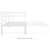 Cama Para Adultos | Estructura De Sofá Cama Extraíble De Metal Blanco 90x200 Cm Cfw19375