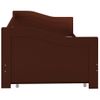 Cama Para Adultos | Estructura De Sofá Cama Madera De Pino Marrón 90x200 Cm Cfw602368