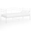 Cama Para Adultos | Estructura De Sofá Cama Metal Blanco 90x200 Cm Cfw99767