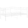 Cama Para Adultos | Estructura De Sofá Cama Metal Blanco 90x200 Cm Cfw99767