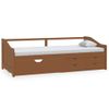 Sofá Cama | Cama Para Adultos 3 Plazas Cajones Pino Macizo Marrón Miel 90x200 Cm Cfw94629