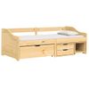 Sofá Cama | Cama Para Adultos Con 3 Cajones Madera Maciza Pino Irun 90x200cm Cfw426967