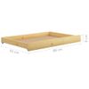 Sofá Cama | Cama Para Adultos Con Cajones Madera De Pino Maciza 90x200 Cm Cfw95025