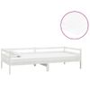 Sofá Cama | Cama Para Adultos Con Colchón Madera De Pino Maciza Blanco 90x200 Cm Cfw77808