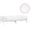 Sofá Cama | Cama Para Adultos Con Colchón Madera De Pino Maciza Blanco 90x200 Cm Cfw88625