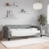 Sofá Cama | Cama Para Adultos Con Colchón Tela Gris Claro 100x200 Cm Cfw271118