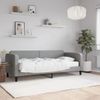 Sofá Cama | Cama Para Adultos Con Colchón Tela Gris Claro 80x200 Cm Cfw934574