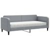 Sofá Cama | Cama Para Adultos Con Colchón Tela Gris Claro 80x200 Cm Cfw934574