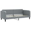 Sofá Cama | Cama Para Adultos Con Colchón Tela Gris Claro 80x200 Cm Cfw934574