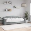 Sofá Cama | Cama Para Adultos Con Colchón Tela Gris Claro 80x200 Cm Cfw174596