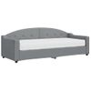 Sofá Cama | Cama Para Adultos Con Colchón Tela Gris Claro 80x200 Cm Cfw174596