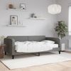 Sofá Cama | Cama Para Adultos Con Colchón Tela Gris Oscuro 100x200 Cm Cfw513569