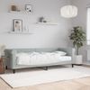 Sofá Cama | Cama Para Adultos Con Colchón Terciopelo Gris Claro 80x200 Cm Cfw390966