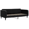 Sofá Cama | Cama Para Adultos Con Colchón Terciopelo Negro 90x200 Cm Cfw694402