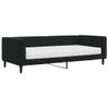 Sofá Cama | Cama Para Adultos Con Colchón Terciopelo Negro 90x200 Cm Cfw994274