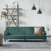 Sofá Cama | Sofá De Salón | Sofá De Descanso Con Reposabrazos Terciopelo Verde Oscuro Cfw39141