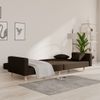 Sofá Cama De 2 Plazas Moderno | Cama Para Adulto Con Dos Almohadas Tela Marrón Oscuro Cfw38786