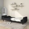 Sofá Cama De 2 Plazas Moderno | Cama Para Adulto Con Dos Almohadas Tela Negro Cfw58591