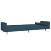 Sofá Cama De 2 Plazas Moderno | Cama Para Adulto Con Dos Almohadas Terciopelo Azul Cfw16932