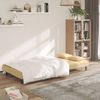 Sofá Cama De 2 Plazas Moderno | Cama Para Adulto Con Dos Almohadas Terciopelo Color Crema Cfw50032