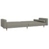 Sofá Cama De 2 Plazas Moderno | Cama Para Adulto Con Dos Almohadas Terciopelo Gris Claro Cfw22707