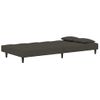 Sofá Cama De 2 Plazas Moderno | Cama Para Adulto Con Dos Almohadas Terciopelo Gris Oscuro Cfw46849