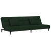 Sofá Cama De 2 Plazas Moderno | Cama Para Adulto Con Dos Almohadas Terciopelo Verde Oscuro Cfw42458