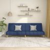 Sofá Cama De 2 Plazas Moderno | Cama Para Adulto Tela Azul Cfw86814