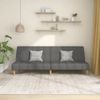 Sofá Cama De 2 Plazas Moderno | Cama Para Adulto Tela Gris Claro Cfw13777