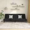 Sofá Cama De 2 Plazas Moderno | Cama Para Adulto Terciopelo Negro Cfw34963