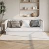 Sofá Cama | Cama Para Adultos De Madera Maciza De Pino Blanco 100x200 Cm Cfw337246