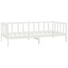 Sofá Cama | Cama Para Adultos De Madera Maciza De Pino Blanco 90x200 Cm Cfw505646