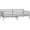 Sofá Cama | Cama Para Adultos De Madera Maciza De Pino Gris 90x200 Cm Cfw680607