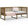 Sofá Cama | Cama Para Adultos De Madera Maciza De Pino Marrón Miel 80x200 Cm Cfw183027