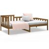 Sofá Cama | Cama Para Adultos De Madera Maciza De Pino Marrón Miel 90x190 Cm Cfw560542