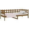 Sofá Cama | Cama Para Adultos De Madera Maciza De Pino Marrón Miel 90x190 Cm Cfw835946