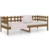 Sofá Cama | Cama Para Adultos De Madera Maciza De Pino Marrón Miel 90x190 Cm Cfw835946