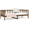 Sofá Cama | Cama Para Adultos De Madera Maciza De Pino Marrón Miel 90x190 Cm Cfw843027