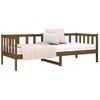 Sofá Cama | Cama Para Adultos De Madera Maciza De Pino Marrón Miel 90x190 Cm Cfw843027